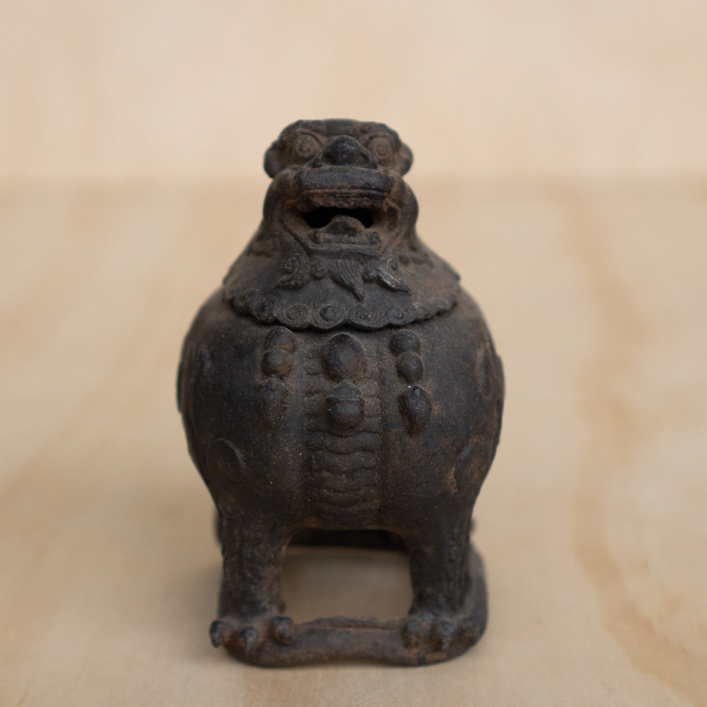 Antique Japanese Foo Dog Incense Burner