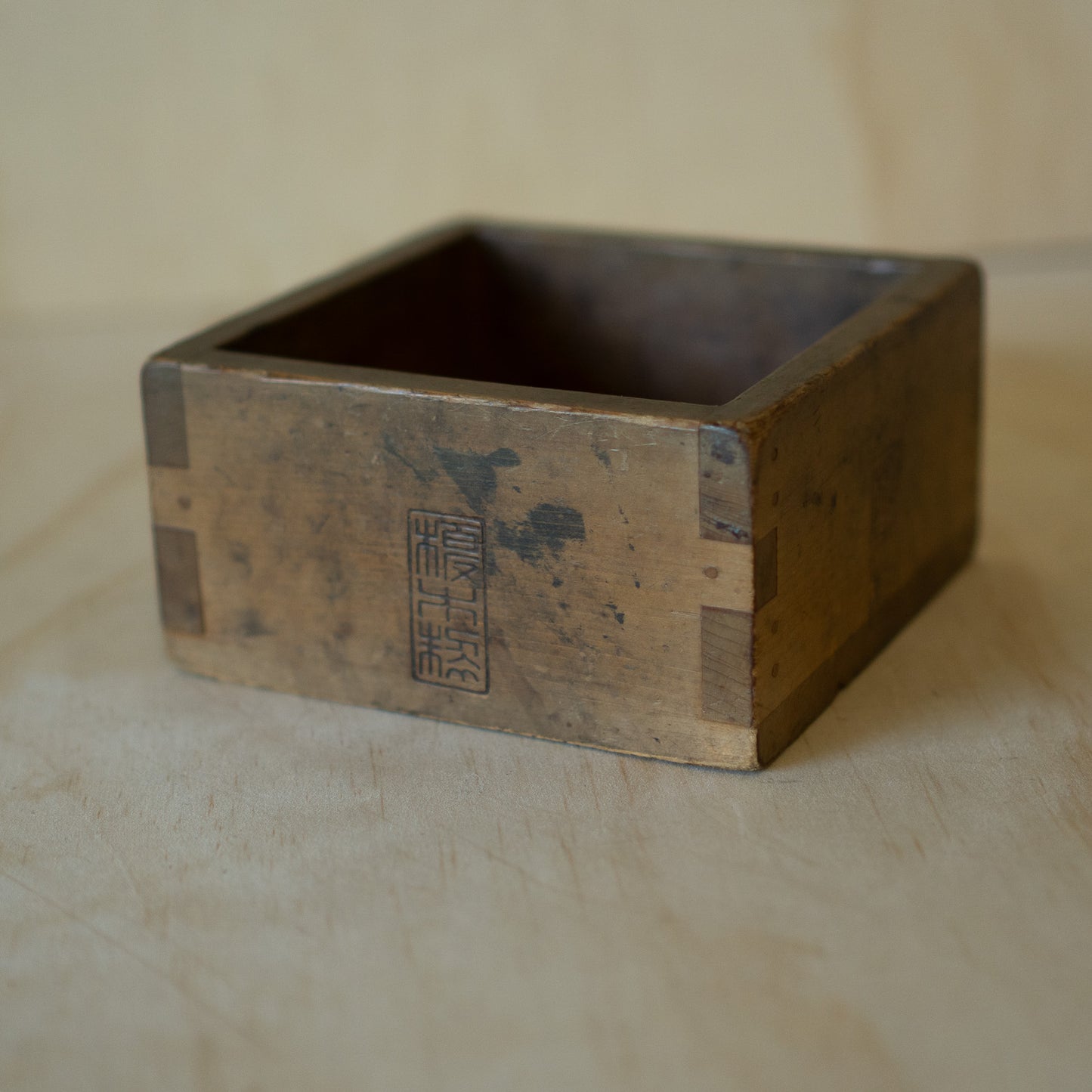 Antique Japanese Sugi Wood Masu Box Rice Measure - gogomasu