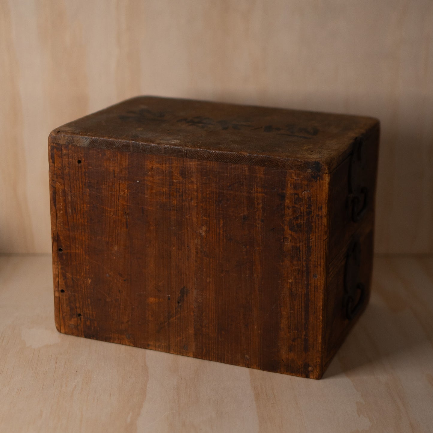 Antique Japanese Meiji Period Ko-tanso Drawer box with Kanji