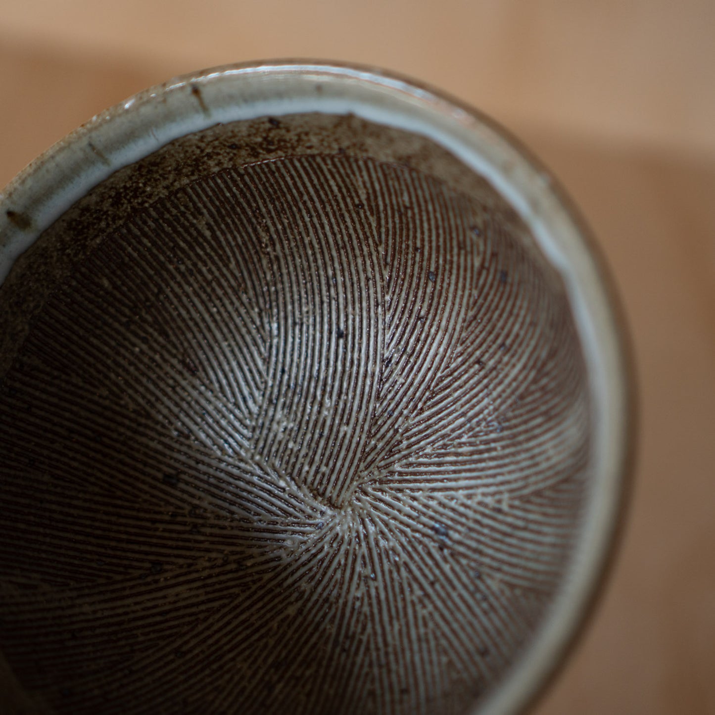 Japanese Suri-Bachi Grinding bowl -  Earthy Brown Glazed - Large