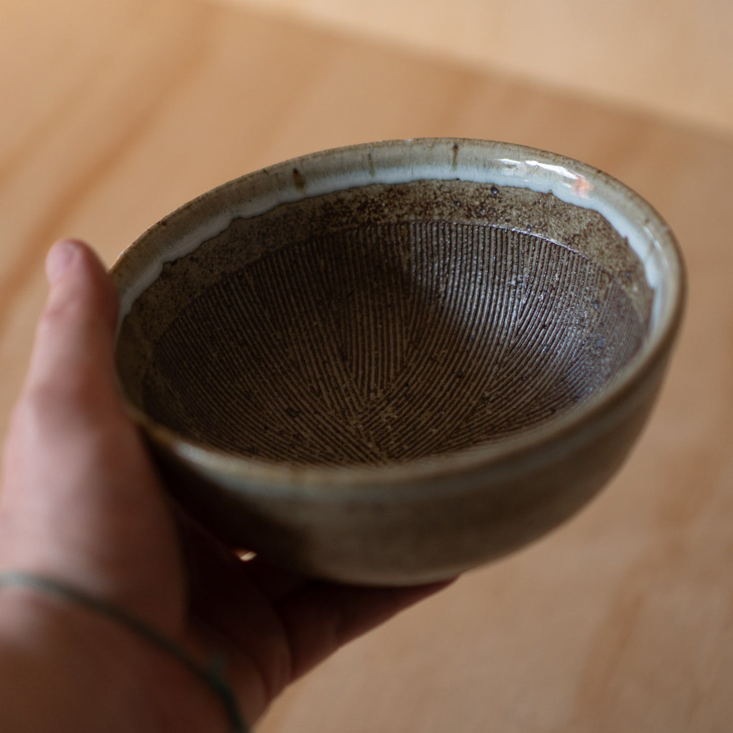 Japanese Suri-Bachi Grinding bowl -  Earthy Brown Glazed - Large