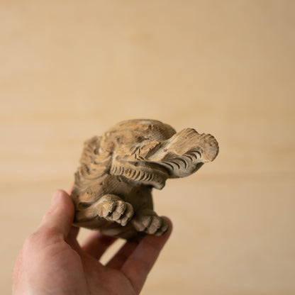 Antique Japanese Carved Temple Fragment of a Baku No. 1 - Dream Eater