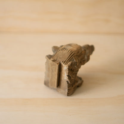 Antique Japanese Carved Temple Fragment of a Baku No. 1 - Dream Eater