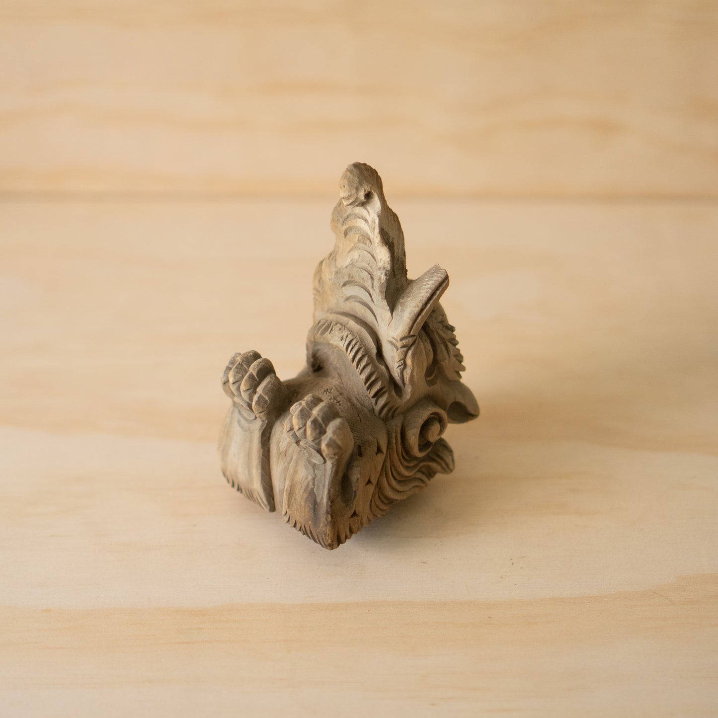 Antique Japanese Carved Temple Fragment of a Baku No. 1 - Dream Eater