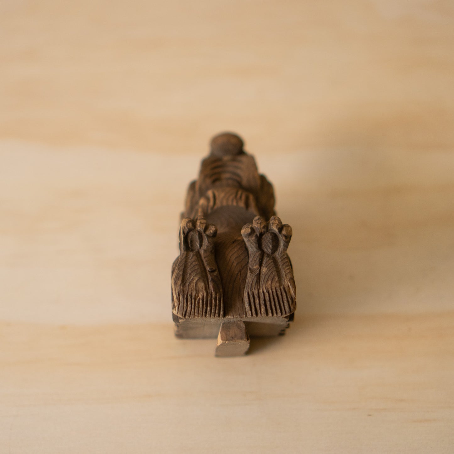 Antique Japanese Carved Temple Fragment of a Baku No. 02 - Dream Eater