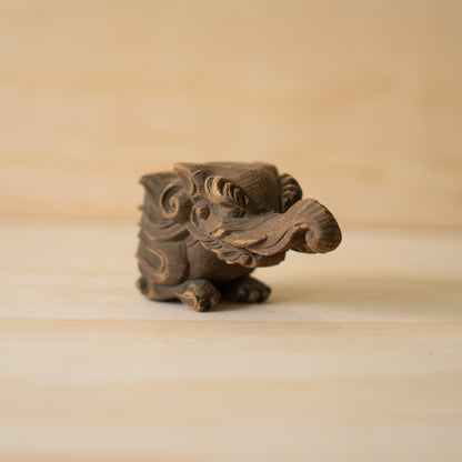 Antique Japanese Carved Temple Fragment of a Baku No. 02 - Dream Eater