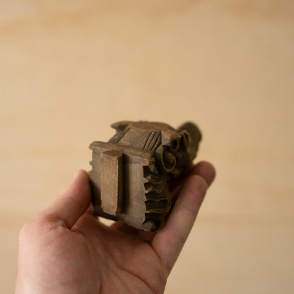 Antique Japanese Carved Temple Fragment of a Baku No. 02 - Dream Eater