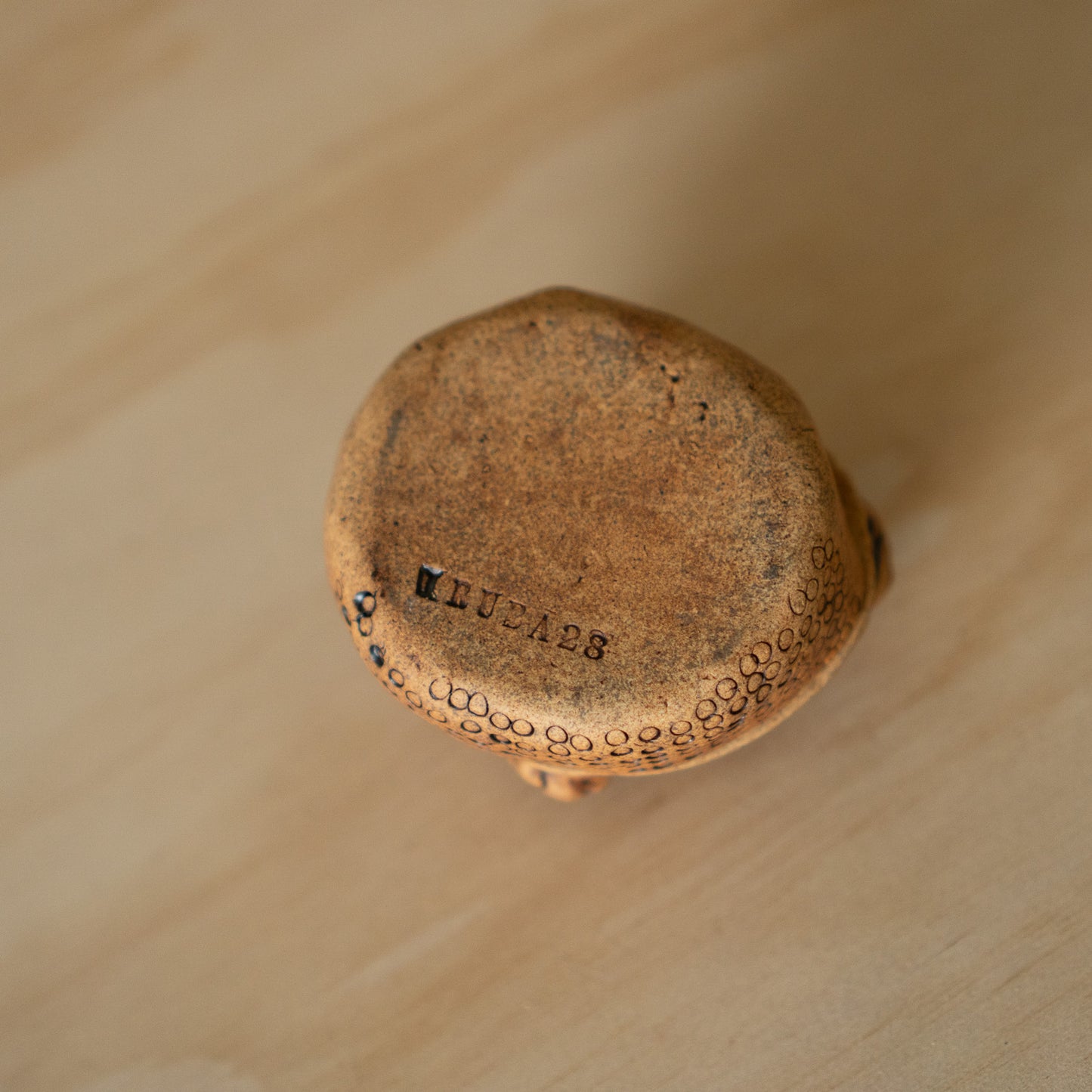 Vintage Japanese Jomon style Kogo Incense container