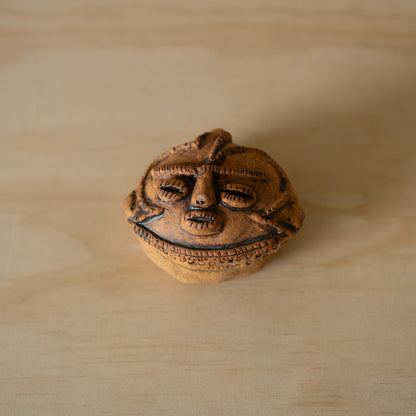 Vintage Japanese Jomon style Kogo Incense container