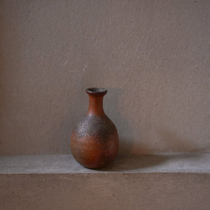 Vintage Japanese Ceramic Bizen Mini Vase