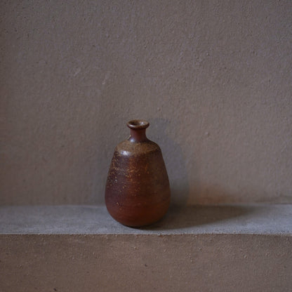 Vintage Japanese Ceramic Bizen Mini Vase