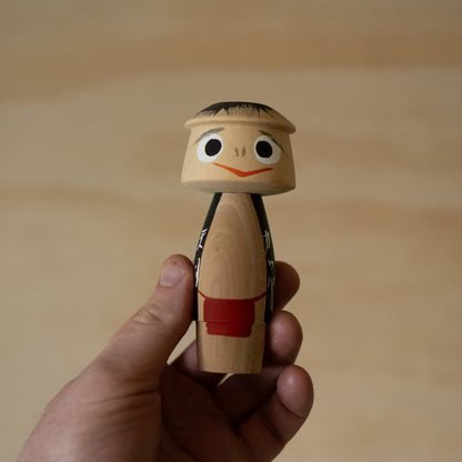 Vintage Japanese Wooden Kappa Yokai Kokeshi