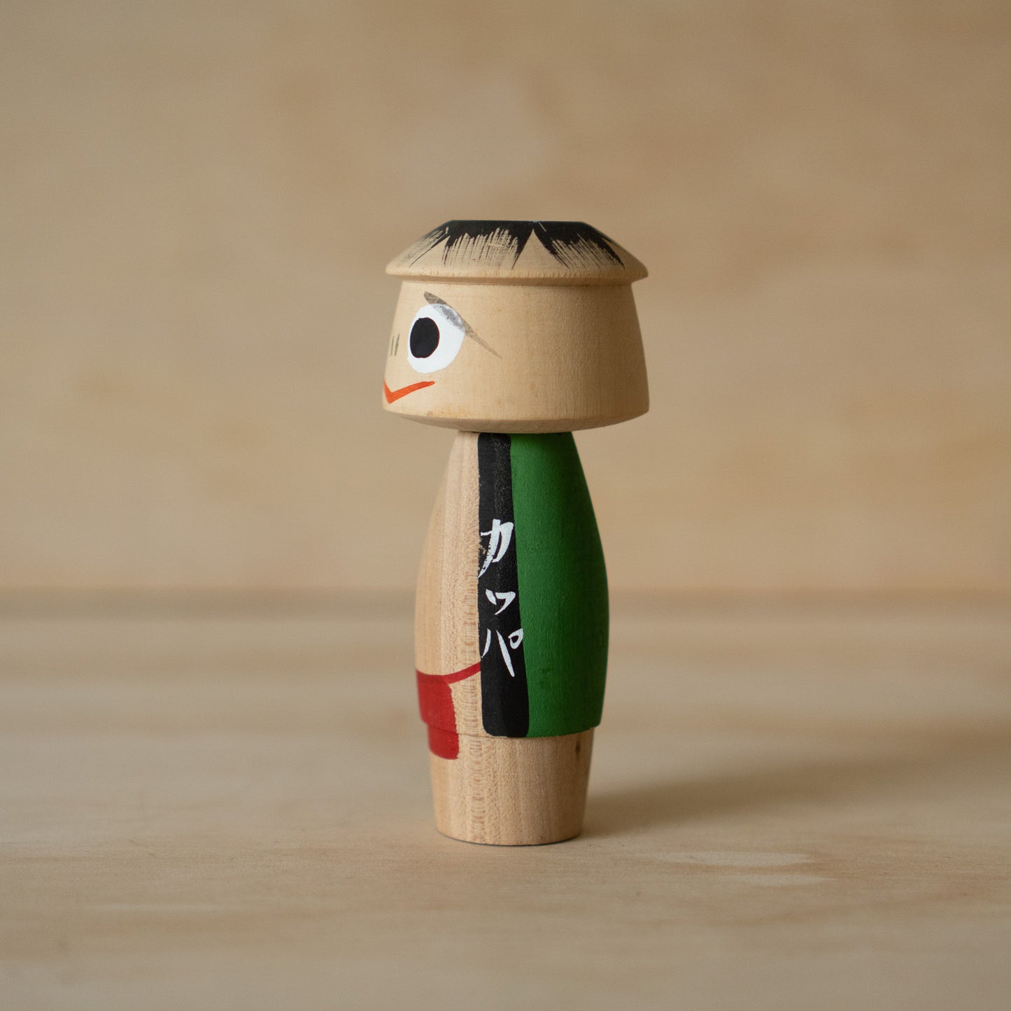Vintage Japanese Wooden Kappa Yokai Kokeshi