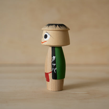 Vintage Japanese Wooden Kappa Yokai Kokeshi
