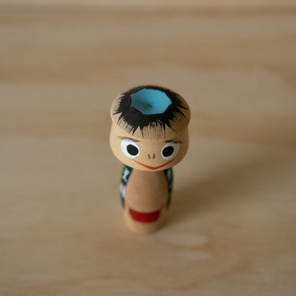 Vintage Japanese Wooden Kappa Yokai Kokeshi