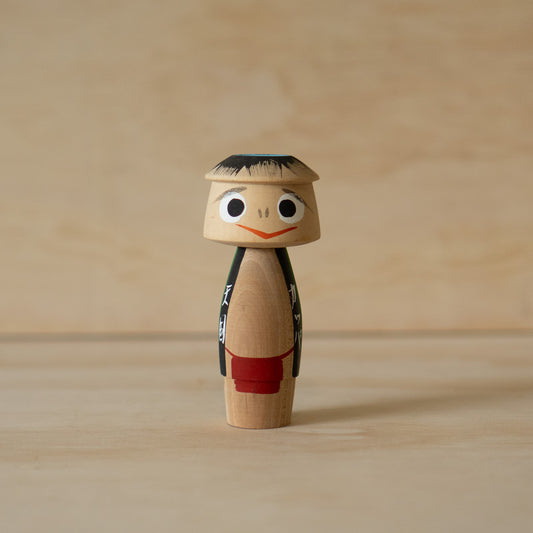 Vintage Japanese Wooden Kappa Yokai Kokeshi