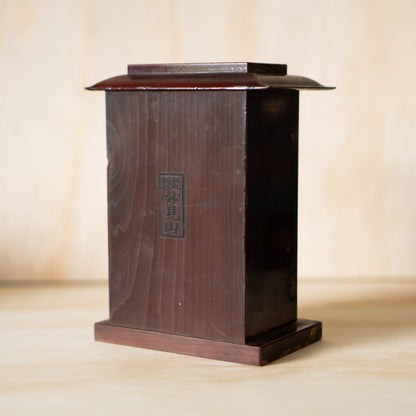 Antique Japanese Zushi Portable Shrine - figure of Kongō Yasha Myōō