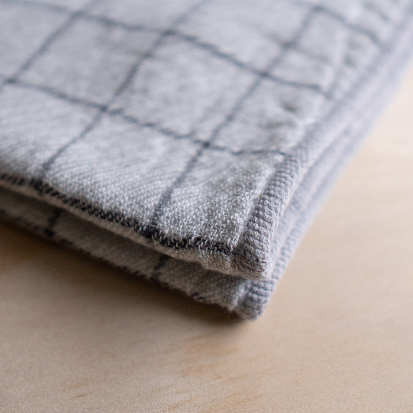 Kontex Graph - Organic Natural Dyed Cotton Face washer - Charcoal 33cm