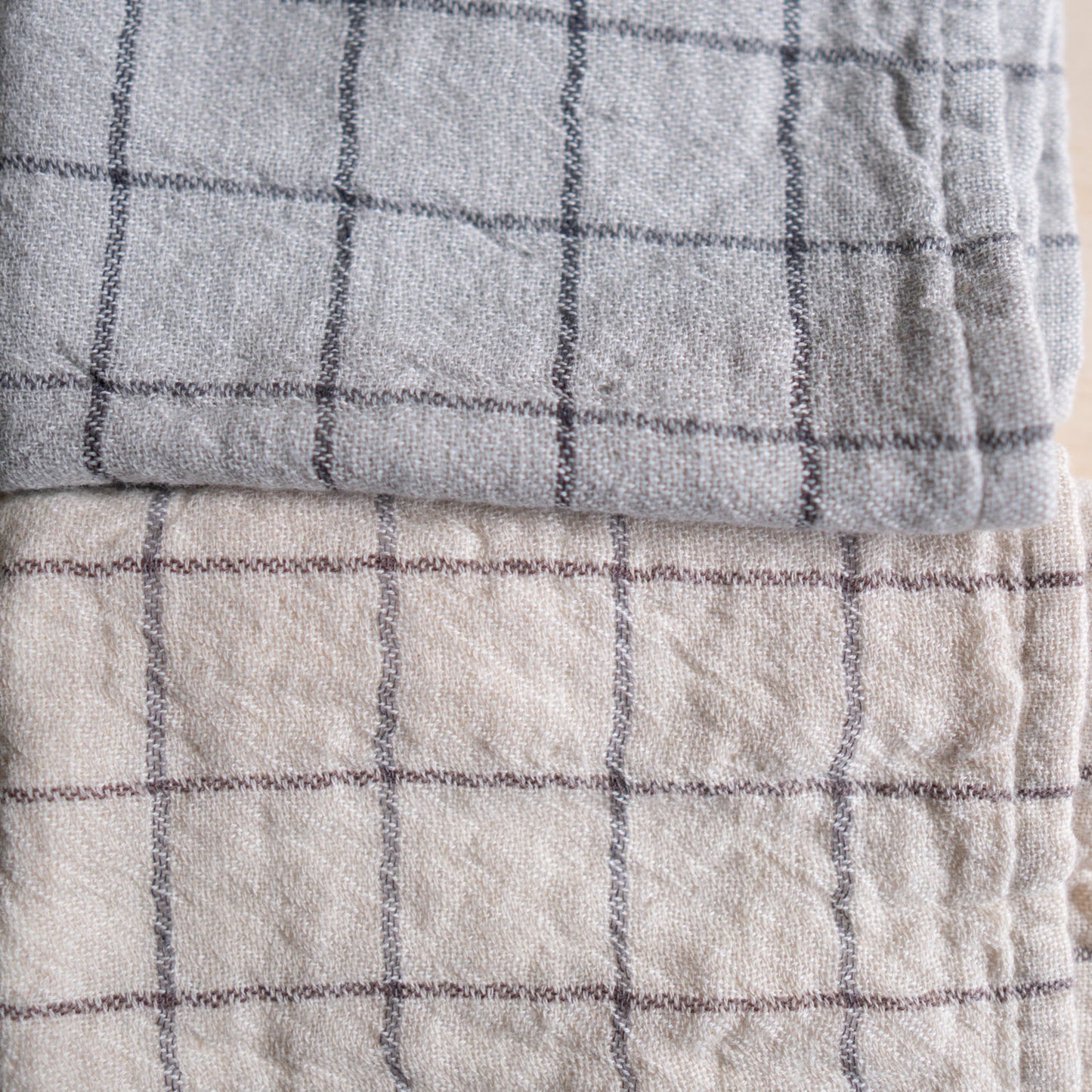 Kontex Graph - Organic Natural Dyed Cotton Face washer - Charcoal 33cm