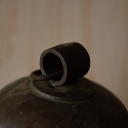 Antique Japanese Suzu Extra Large Bronze Japanese Shinto Temple Bell