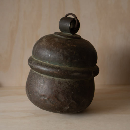 Antique Japanese Suzu Extra Large Bronze Japanese Shinto Temple Bell