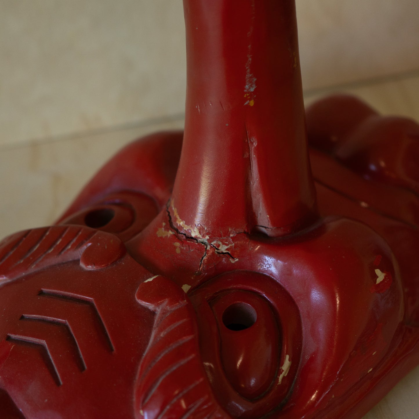 Vintage Extra Large Japanese Carved Wooden Tengu Mask