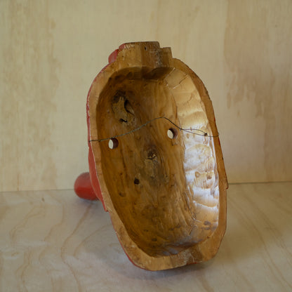 Vintage Extra Large Japanese Carved Wooden Tengu Mask