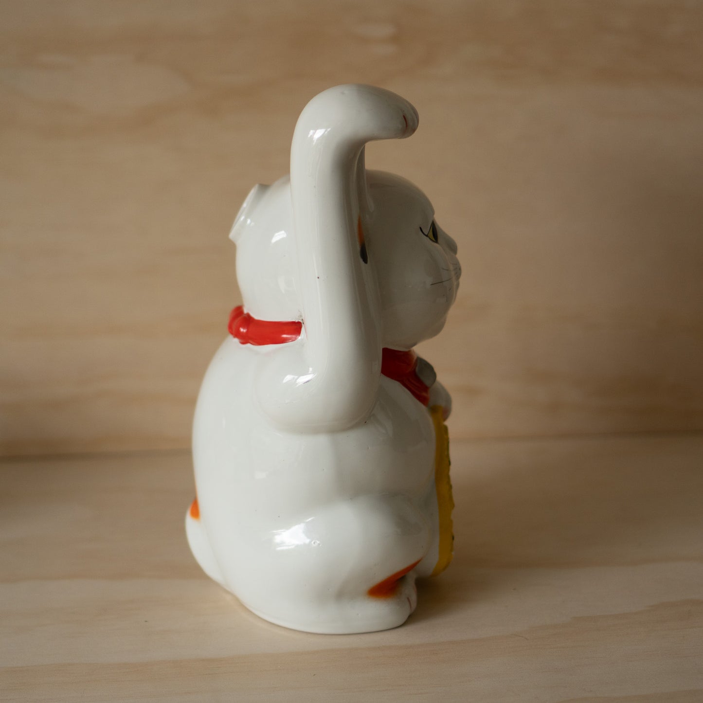 Vintage Japanese Ceramic Maneki Neko - Lucky Cat Sake Bottle