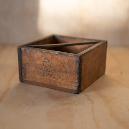 Antique Japanese Wood and Iron bound Masu Box Rice Measure