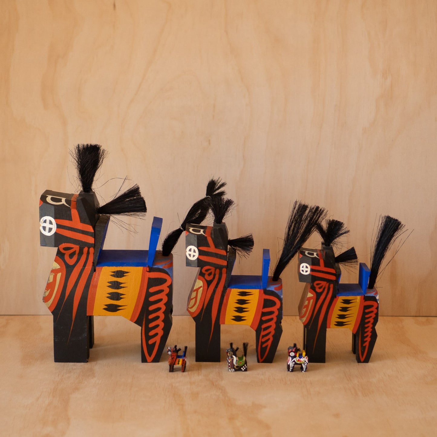 Vintage Japanese Folk Toy Horse - Miharu Goma - Extra Large