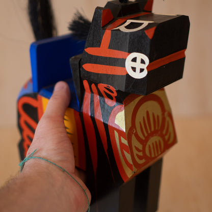 Vintage Japanese Folk Toy Horse - Miharu Goma - Large