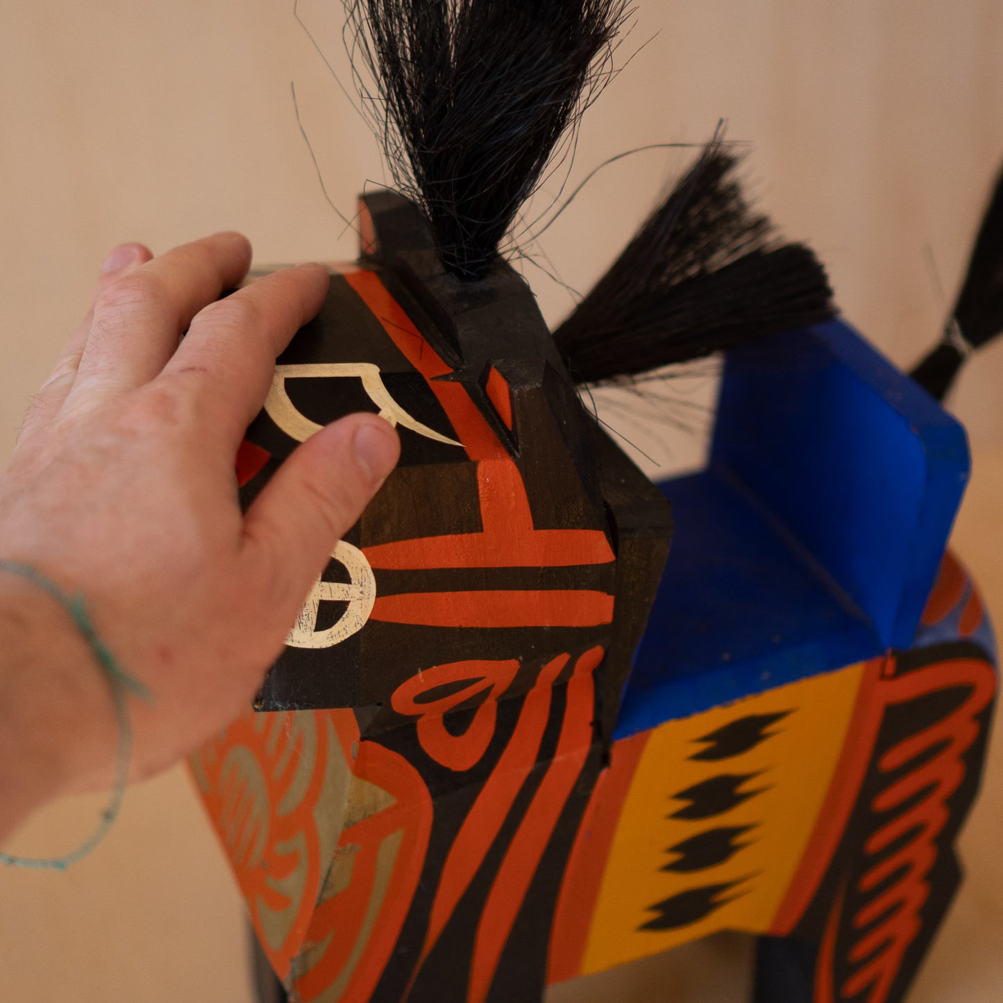 Vintage Japanese Folk Toy Horse - Miharu Goma - Extra Large