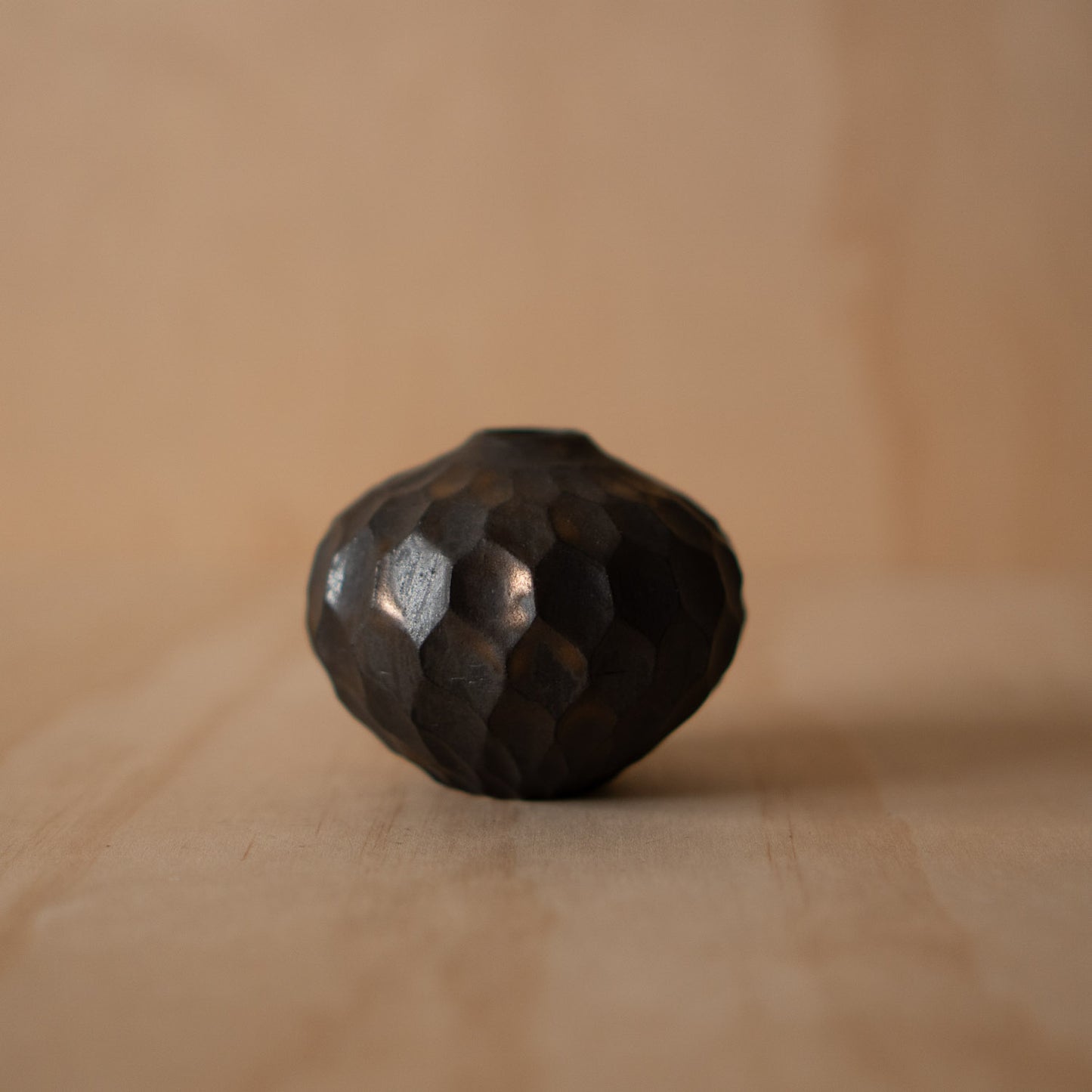 Japanese Ceramicist Mizuyo Yamashita - Dark Metallic Vase