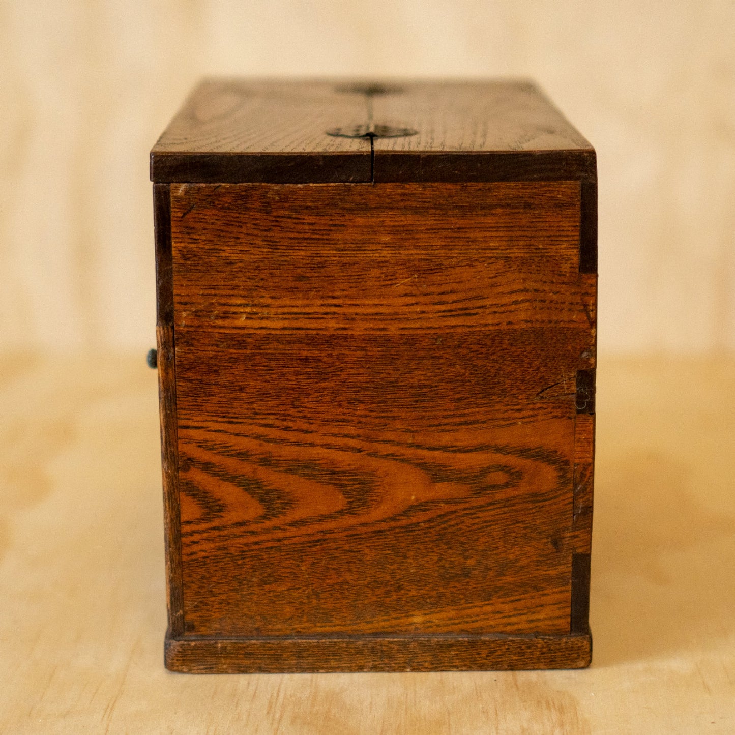 Vintage Japanese Sugi Wood Haribako sewing box