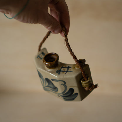 Vintage Japanese Showa Era Sueyoshi Okinawan Tokkuri Sake Bottle