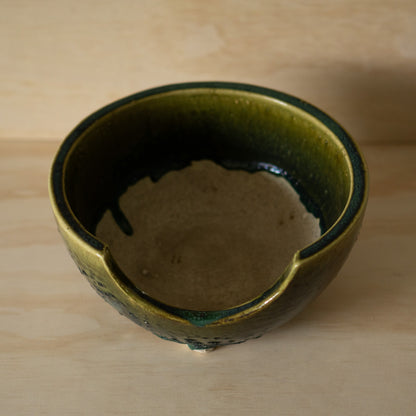 Vintage Japanese Oribe Tea Ceremony Hibachi Burner - Bowl