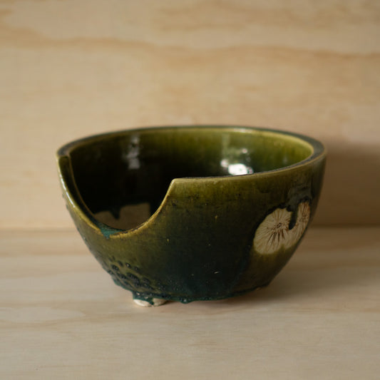 Vintage Japanese Oribe Tea Ceremony Hibachi Burner - Bowl