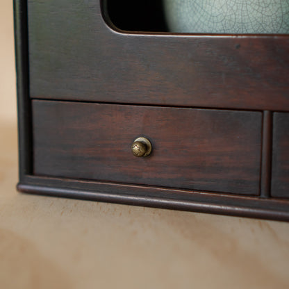 Fine Japanese Rosewood Tabako-bon - Incense box