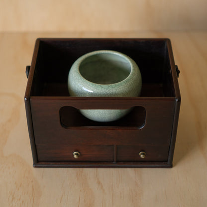 Fine Japanese Rosewood Tabako-bon - Incense box