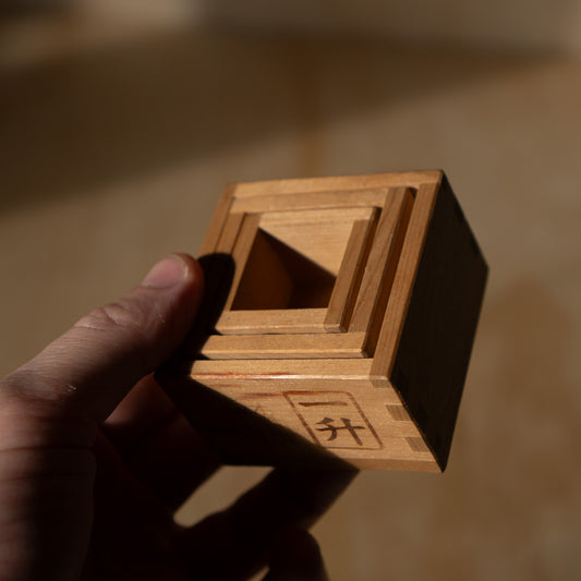 Set of 3 vintage Japanese hinoki sake masu boxes