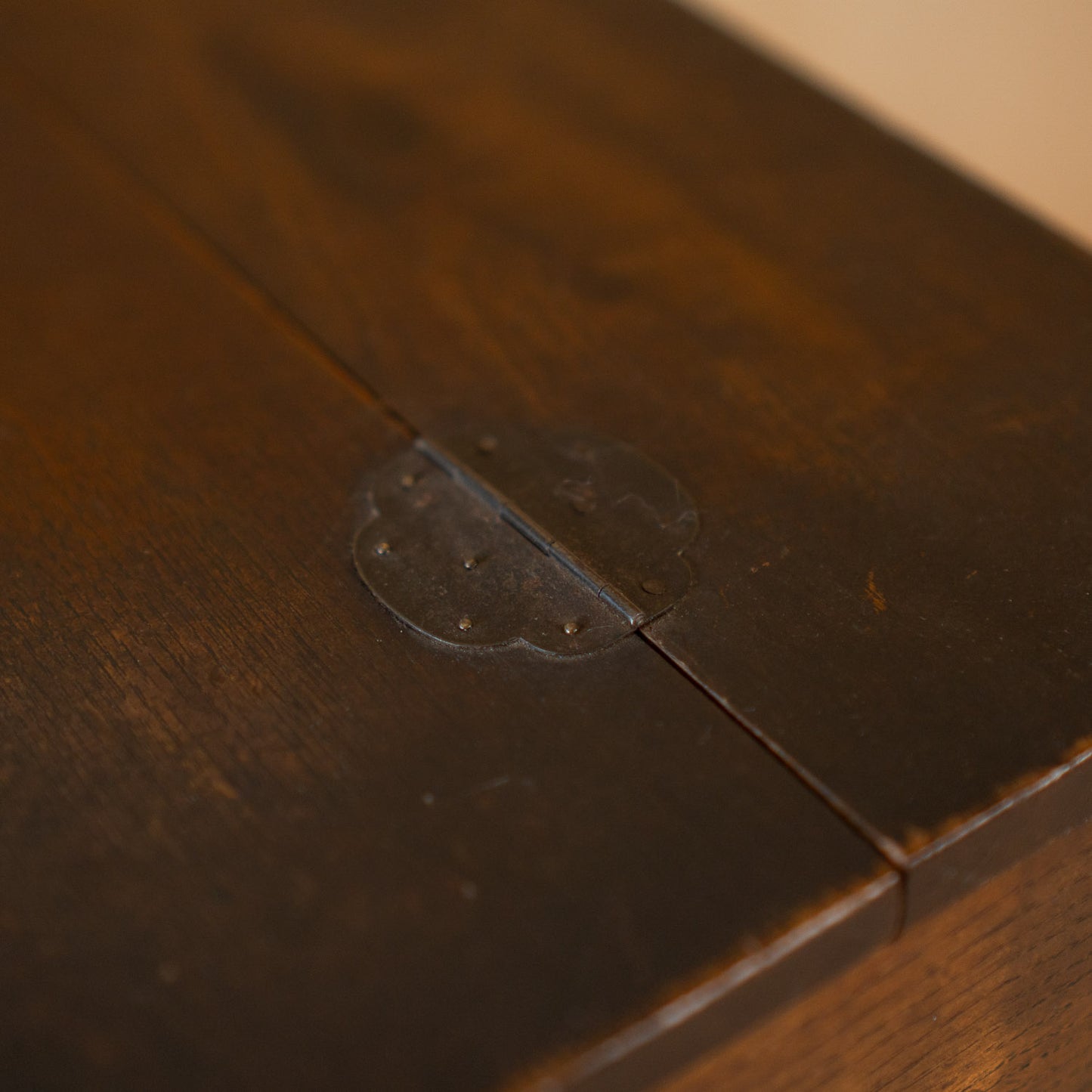 Vintage Japanese Sugi Wood Haribako sewing box