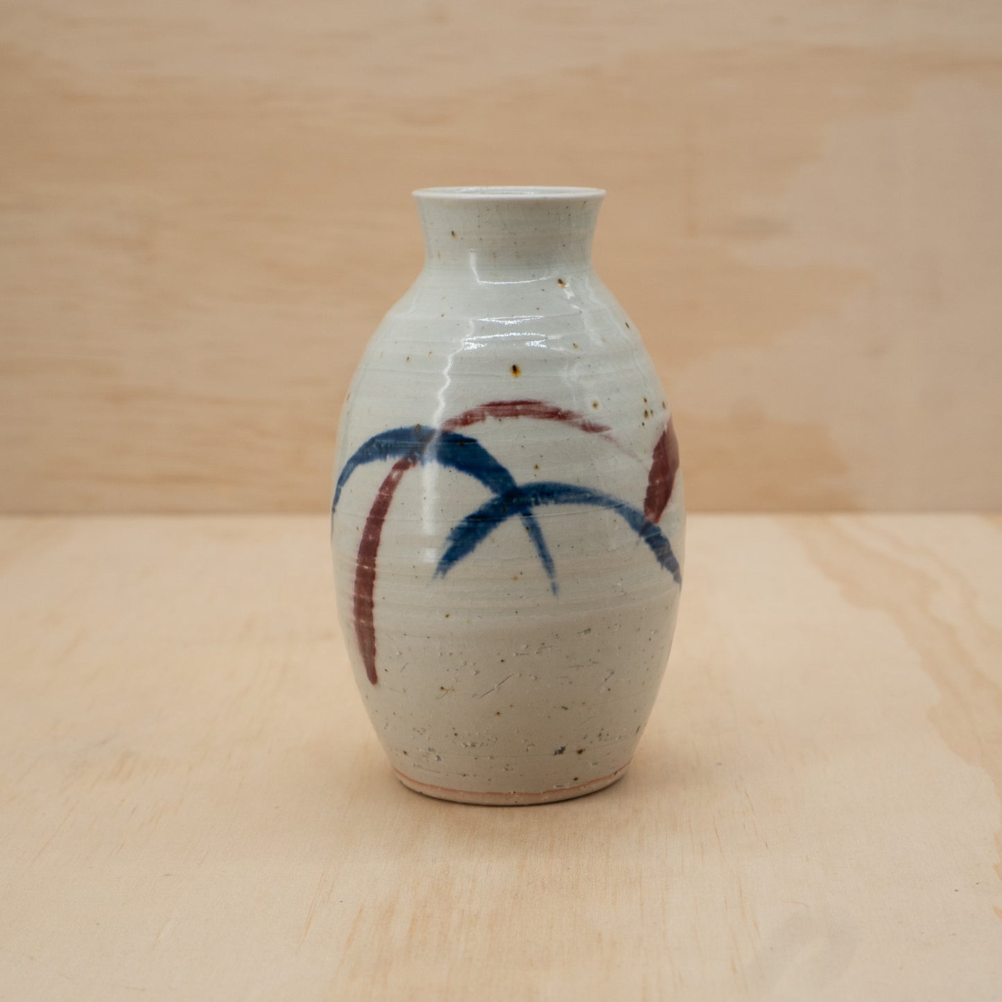 Japanese Ceramic Shigaraki Sake Bottle or Vase - Shimakichi Pottery Studio