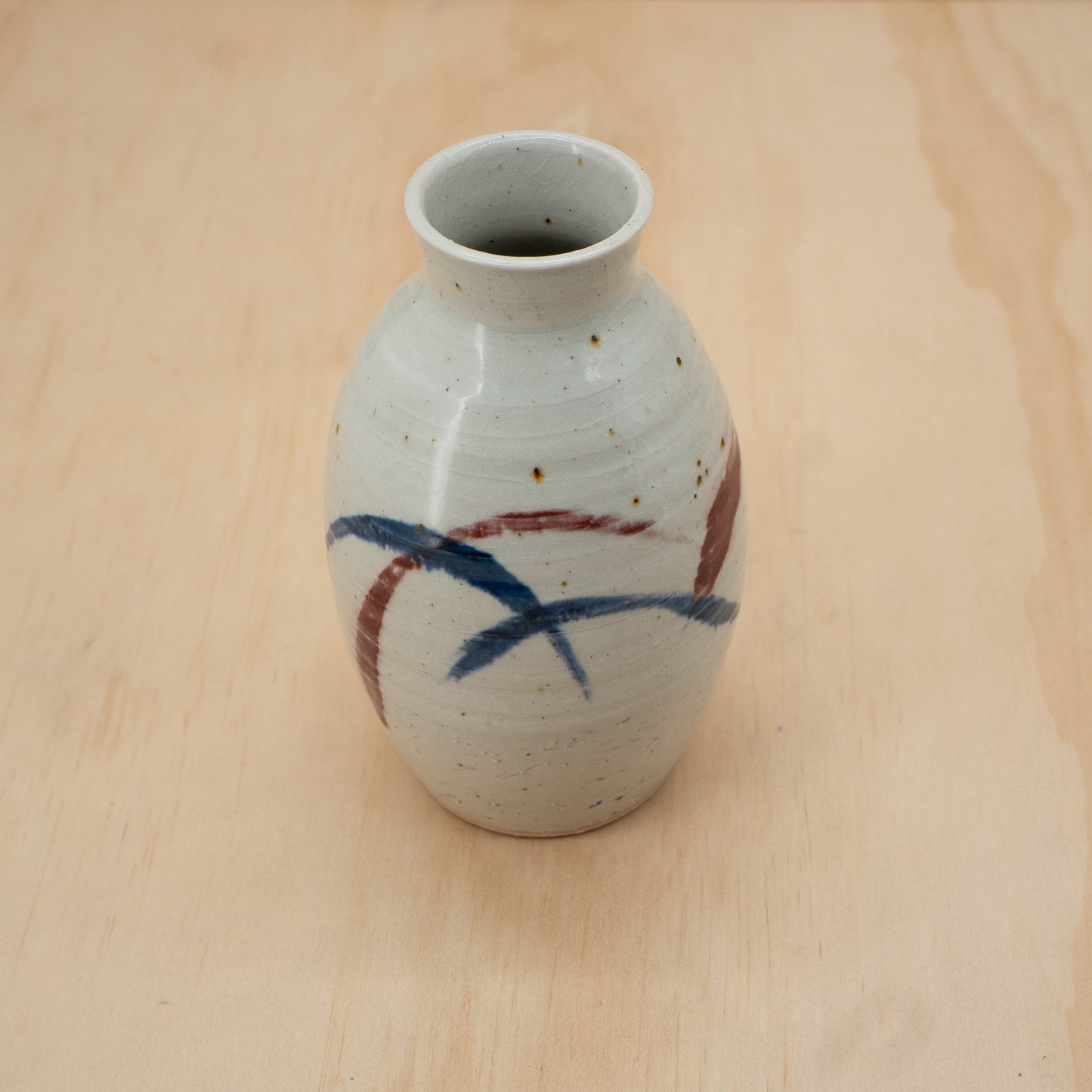 Japanese Ceramic Shigaraki Sake Bottle or Vase - Shimakichi Pottery Studio