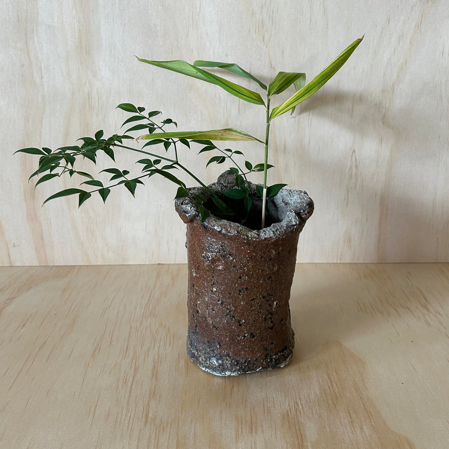 Shigeraki Kiln stand vase