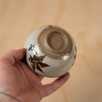 Vintage Small Japanese Ceramic Maple leaf bowl