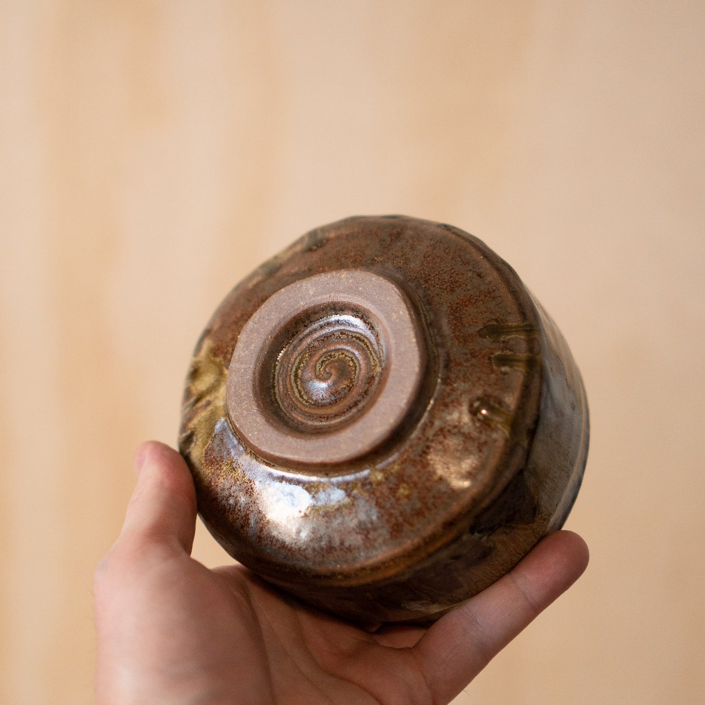 Japanese Ceramic Bizen Nagashi Chawan Matcha Bowl