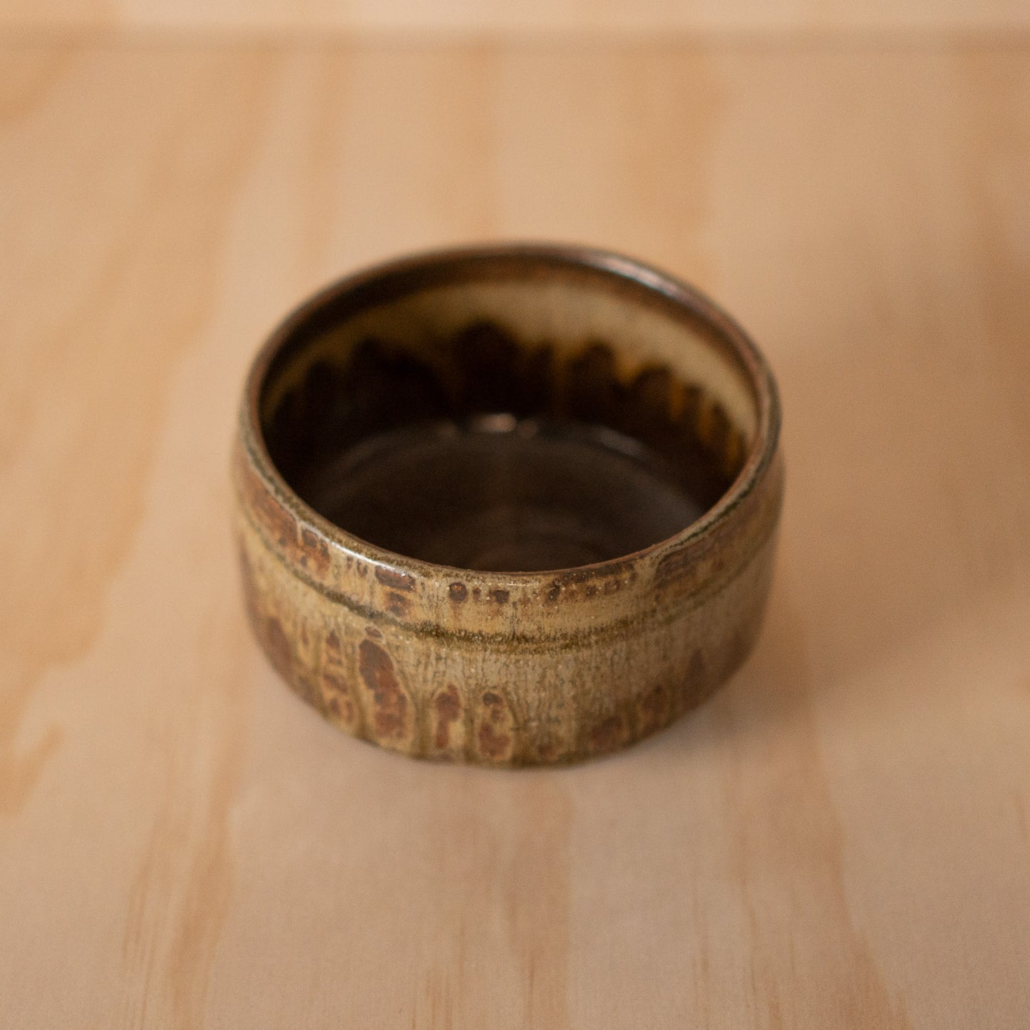 Japanese Ceramic Bizen Nagashi Chawan Matcha Bowl