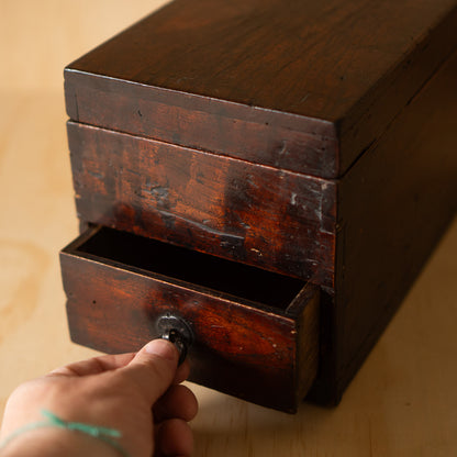 Antique Japanese Meiji Period Suzuri Bako Calligraphy box