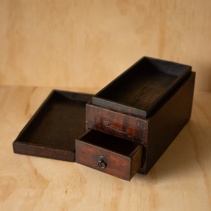Antique Japanese Meiji Period Suzuri Bako Calligraphy box