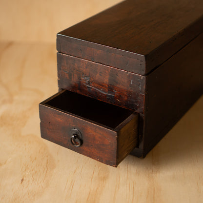 Antique Japanese Meiji Period Suzuri Bako Calligraphy box